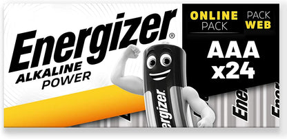 Energizer AAA Alkaline Power Home Battery Pack 24's