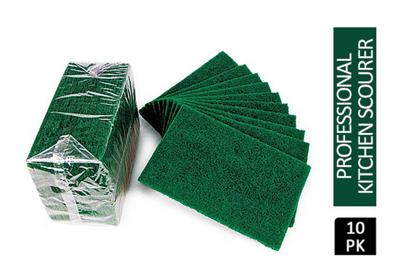 Janit-X Professional Use Large Kitchen Scourer Green 10 Pack - NWT FM SOLUTIONS - YOUR CATERING WHOLESALER