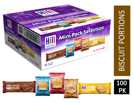 Hill Biscuits Mini Pack Selection Pack 100's - NWT FM SOLUTIONS - YOUR CATERING WHOLESALER