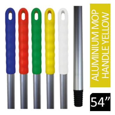 Janit-X Aluminium Socket Mop Handle Yellow - NWT FM SOLUTIONS - YOUR CATERING WHOLESALER