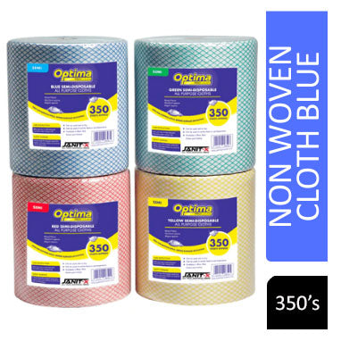 Janit-X Optima All Purpose, Non Woven Cloth Roll 350 Sheet {Blue} - NWT FM SOLUTIONS - YOUR CATERING WHOLESALER