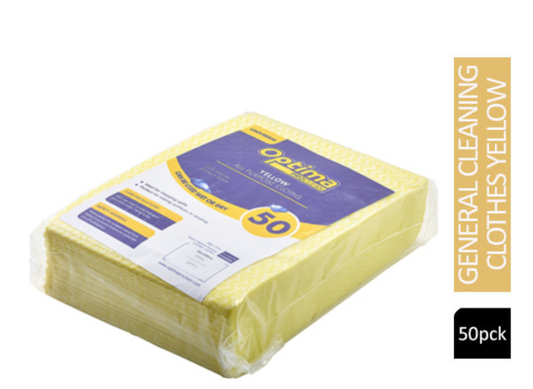 Janit-X Multi Purpose 35gsm Non Woven Yellow Cloths 50's - NWT FM SOLUTIONS - YOUR CATERING WHOLESALER