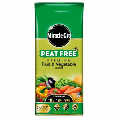 Miracle Gro Fruit & Vegetable Peat Free Compost - 42L - NWT FM SOLUTIONS - YOUR CATERING WHOLESALER
