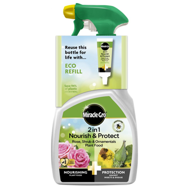 Miracle Gro Nourish & Protect Rose Shrub Plant Food 800ml - NWT FM SOLUTIONS - YOUR CATERING WHOLESALER