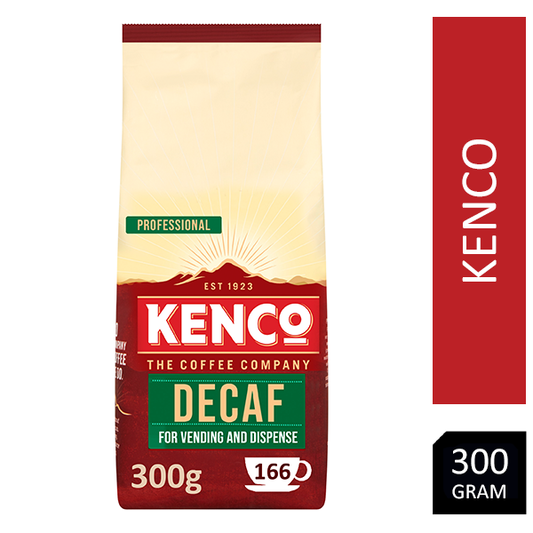 Kenco Decaffeinated Instant Coffee Vending Bag 300g Pack - NWT FM SOLUTIONS - YOUR CATERING WHOLESALER