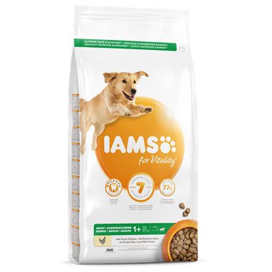 IAMS for Vitality Large Adult Dog Food Fresh Chicken 12kg - NWT FM SOLUTIONS - YOUR CATERING WHOLESALER