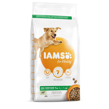 IAMS for Vitality Large Adult Dog Food Lamb 12kg - NWT FM SOLUTIONS - YOUR CATERING WHOLESALER