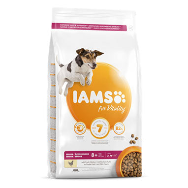 IAMS for Vitality Small/Medium Senior Dog Food Fresh Chicken 12kg - NWT FM SOLUTIONS - YOUR CATERING WHOLESALER