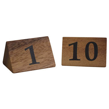 Zodiac Naturals Wooden Table Numbers 1-10 - NWT FM SOLUTIONS - YOUR CATERING WHOLESALER