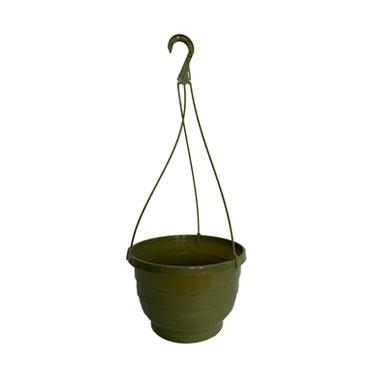 Fixtures Green Hanging Basket 25cm x 16cm - NWT FM SOLUTIONS - YOUR CATERING WHOLESALER