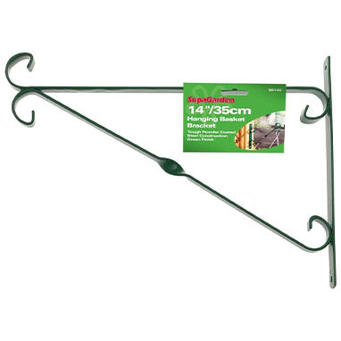 14inch Hanging Basket Green Bracket - NWT FM SOLUTIONS - YOUR CATERING WHOLESALER
