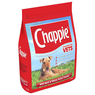 Chappie Dog Complete Dry with Beef and Wholegrain Cereal 3kg - NWT FM SOLUTIONS - YOUR CATERING WHOLESALER