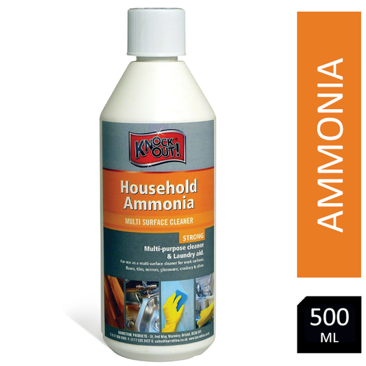 Knock Out Household Ammonia Multi Purpose 500ml  - NWT FM SOLUTIONS - YOUR CATERING WHOLESALER