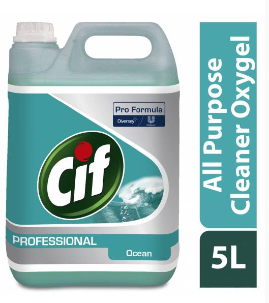 Cif Oxy-Gel Ocean Fresh All Purpose Cleaner 5 Litre - NWT FM SOLUTIONS - YOUR CATERING WHOLESALER