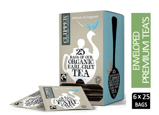 Clipper Fairtrade Organic Speciality Earl Grey 25 Envelopes - NWT FM SOLUTIONS - YOUR CATERING WHOLESALER