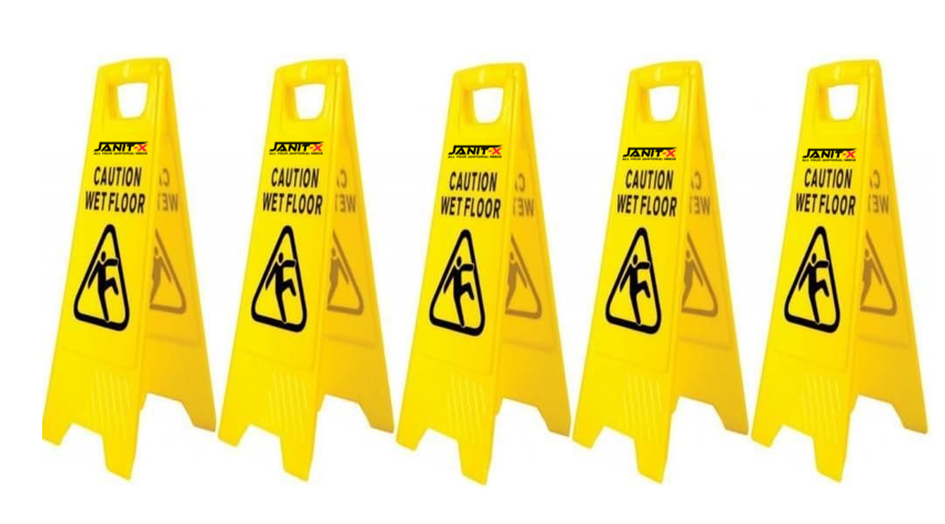 Janit-X Yellow A Frame Wet Floor Sign