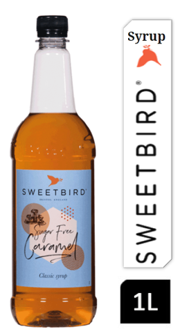 Sweetbird Sugar Free Caramel Coffee Syrup 1litre (Plastic) - NWT FM SOLUTIONS - YOUR CATERING WHOLESALER