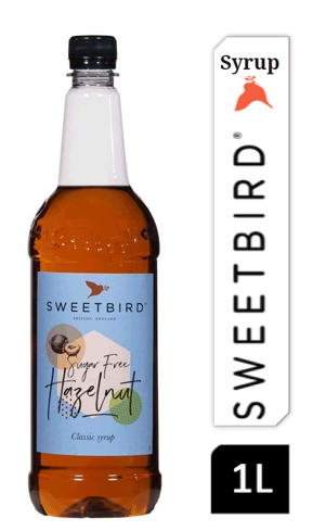 Sweetbird Sugar Free Hazelnut Coffee Syrup 1litre (Plastic) - NWT FM SOLUTIONS - YOUR CATERING WHOLESALER