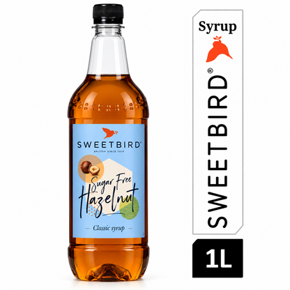 Sweetbird Sugar Free Hazelnut Coffee Syrup 1litre (Plastic) - NWT FM SOLUTIONS - YOUR CATERING WHOLESALER