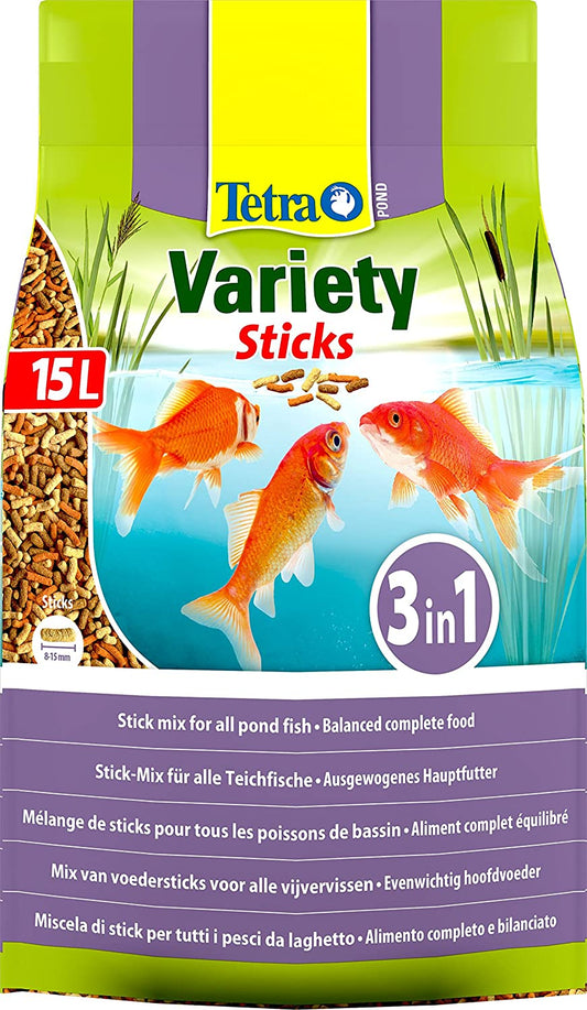 Tetra Pond Variety Sticks 15 Litre - NWT FM SOLUTIONS - YOUR CATERING WHOLESALER