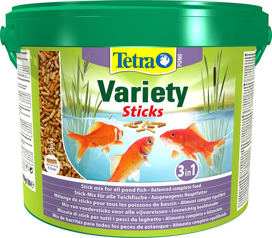 Tetra Pond Variety Sticks 10 Litre/1.65kg Tub - NWT FM SOLUTIONS - YOUR CATERING WHOLESALER