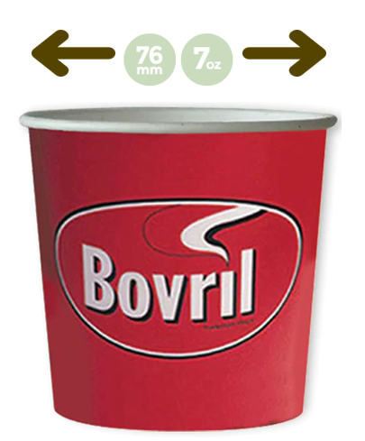 Kenco In-Cup Beefy Bovril 25's 76mm Paper Cups - NWT FM SOLUTIONS - YOUR CATERING WHOLESALER