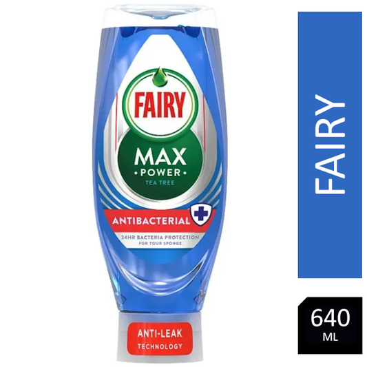 Fairy Washing Up Liquid Max Power Tea Tree Antibacterial 660ml - NWT FM SOLUTIONS - YOUR CATERING WHOLESALER