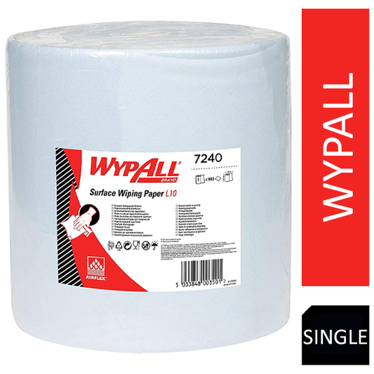 WypAll L10 Jumbo Wiping Paper Roll Blue 1000 Sheets (7240) - NWT FM SOLUTIONS - YOUR CATERING WHOLESALER