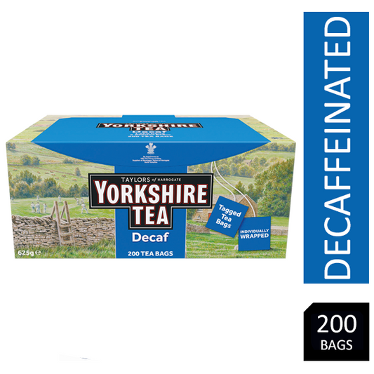 Yorkshire Tea Decaf Envelopes 200's - NWT FM SOLUTIONS - YOUR CATERING WHOLESALER