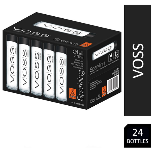 Voss Sparkling Water 24x375ml - NWT FM SOLUTIONS - YOUR CATERING WHOLESALER