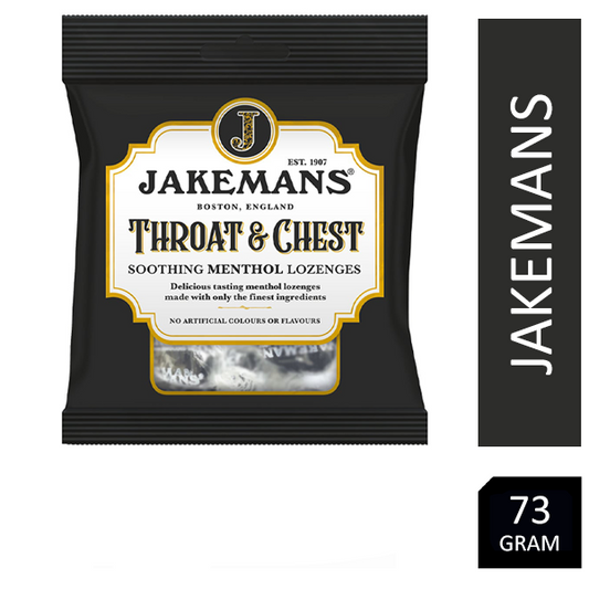 Jakemans Throat & Chest Lozenges 73g - NWT FM SOLUTIONS - YOUR CATERING WHOLESALER