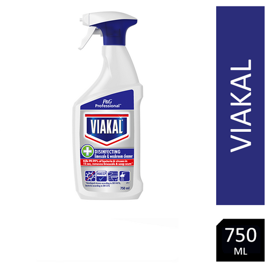 Viakal Disinfecting Limescale & Washroom Cleaner Spray 750ml  - NWT FM SOLUTIONS - YOUR CATERING WHOLESALER