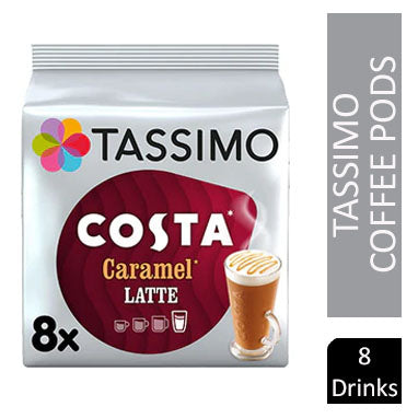 Tassimo Costa Caramel Latte Pods 16's (8 Drinks) - NWT FM SOLUTIONS - YOUR CATERING WHOLESALER