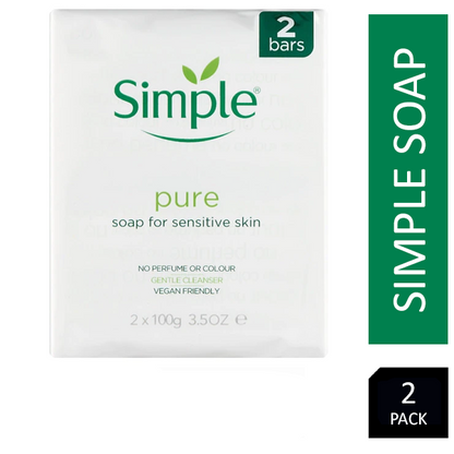 Simple Soap TwinPack (2x100g Bars) - NWT FM SOLUTIONS - YOUR CATERING WHOLESALER