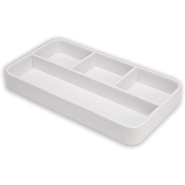 Osco White Faux Leather Valet Tray {WPUTOX} - NWT FM SOLUTIONS - YOUR CATERING WHOLESALER