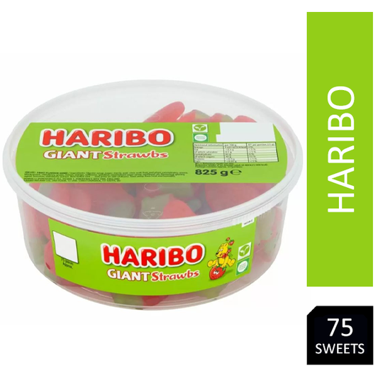 Haribo Giant Strawberries Tub 75's - NWT FM SOLUTIONS - YOUR CATERING WHOLESALER