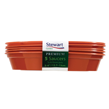 Stewart 5-6inch Flower Pot Saucer Pack 5's - NWT FM SOLUTIONS - YOUR CATERING WHOLESALER