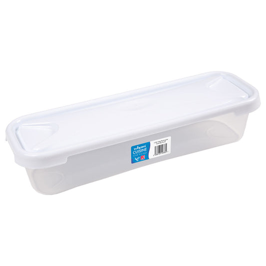 Wham Cuisine Clear/Ice White Food Box & Lid 1.2 Litre - NWT FM SOLUTIONS - YOUR CATERING WHOLESALER