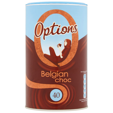 Options Belgian Hot Chocolate Jar 825g - NWT FM SOLUTIONS - YOUR CATERING WHOLESALER