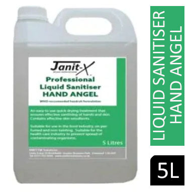 Janit-X Professional Hand Angel Sanitiser LIQUID 5 Litre - NWT FM SOLUTIONS - YOUR CATERING WHOLESALER