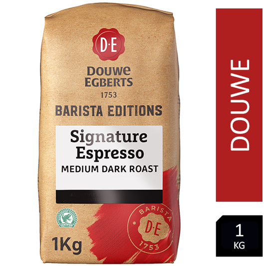Douwe Egberts Barista Editions Signature Espresso Blend Medium Roast Coffee Beans 1kg - NWT FM SOLUTIONS - YOUR CATERING WHOLESALER