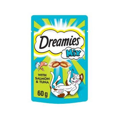 Dreamies Mix Cat Treats with Salmon and Tuna 60g - NWT FM SOLUTIONS - YOUR CATERING WHOLESALER
