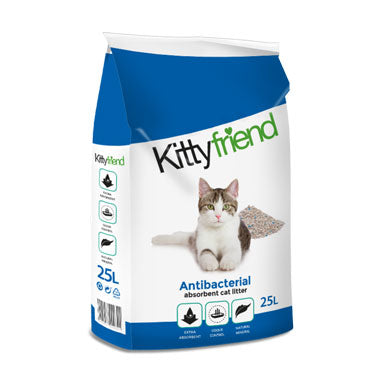 Kittyfriend Antibacterial Cat Litter 25 Litre - NWT FM SOLUTIONS - YOUR CATERING WHOLESALER