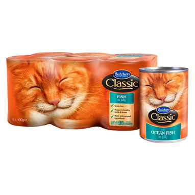 Butcher's Classic Cat Food Fish Variety Pack in Jelly 6x400g - NWT FM SOLUTIONS - YOUR CATERING WHOLESALER