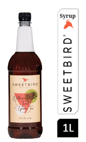Sweetbird Watermelon Iced Green Tea Syrup 1litre (Plastic) - NWT FM SOLUTIONS - YOUR CATERING WHOLESALER