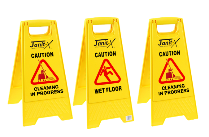 Janit-X Yellow A Frame Wet Floor Sign