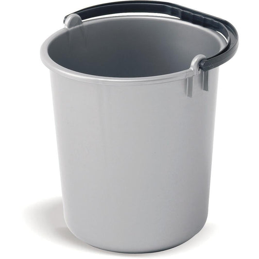 Addis Metallic Grey Bucket 9 Litre - NWT FM SOLUTIONS - YOUR CATERING WHOLESALER