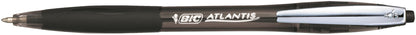 Bic Atlantis Premium Retractable Ballpoint Pen 0.32mm Line Black (Pack 12) - 9021332