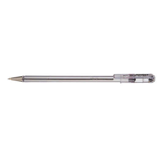 Pentel Superb Ballpoint Pen 0.7mm Tip 0.25mm Line Black (Pack 12) BK77-A - NWT FM SOLUTIONS - YOUR CATERING WHOLESALER