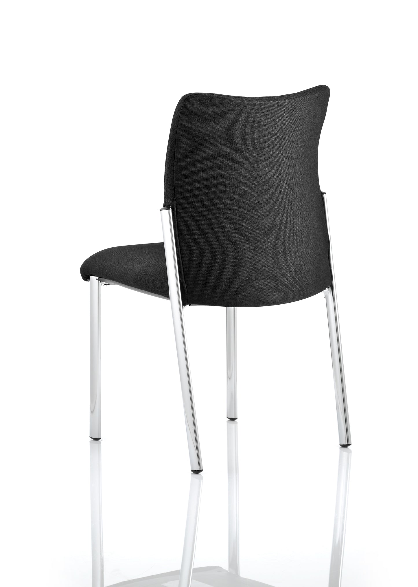 Academy Visitor Chair Black Fabric Back Without Arms BR000004